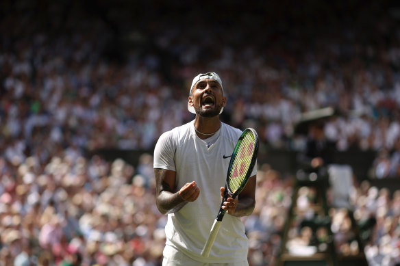 Nick Kyrgios at Wimbledon.
