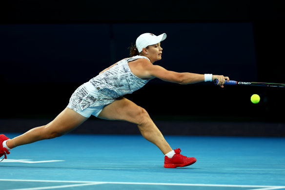 Out of reach: Ash Barty won’t win the US Open unless the tournament changes the balls used for the women.