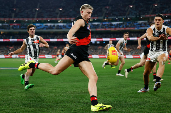 “I’m confident in myself”: Nate Caddy of the Bombers.