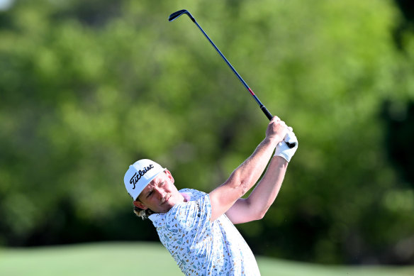 Cameron Smith surged into Australian PGA contention on Friday.