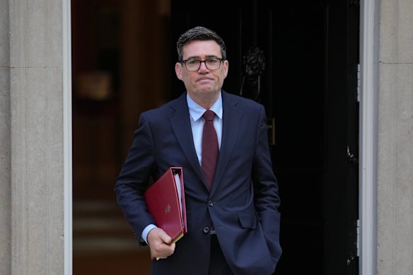 Prime Minister Andy Burnham leaving 10 Downing Street for parliament last week.