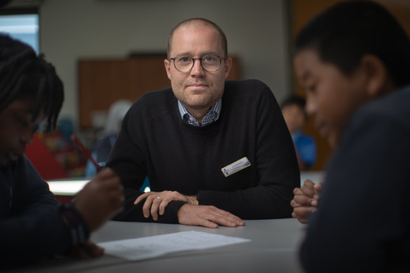 Teacher Jock McMillan says one of the most important aspects of the activity is how it improves students’ “ability to articulate their thinking”.