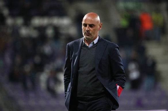 Kevin Muscat during his coaching stint in Belgium.