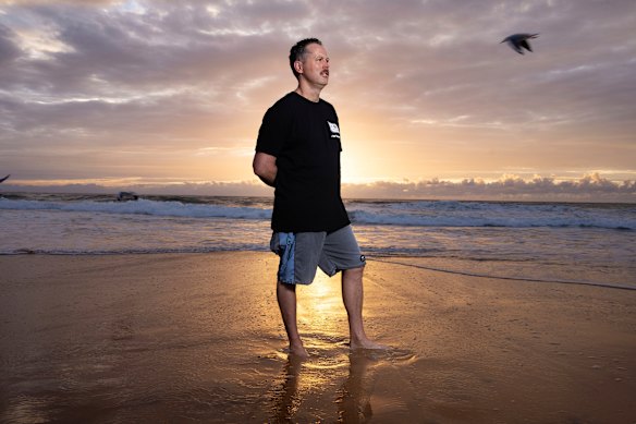 Alex Preston has been wary of surfing Dee Why since he interacted with a suspected bull shark. 