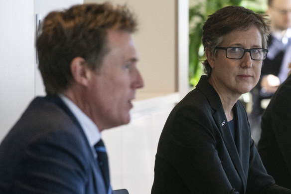 Industrial Relations Minister Christian Porter worked with ACTU secretary Sally McManus.