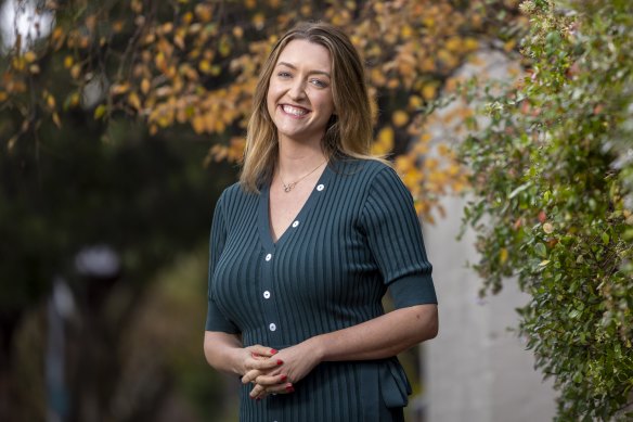 The Greens candidate Steph Hodgins-May, photographed in Elwood.