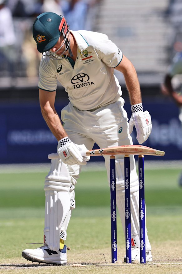 Mitchell Marsh pulled up sorer than expected from the Test at Optus Stadium.