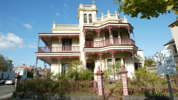 The Melbourne mansion where Kitching and Landeryou used to throw lavish parties before its forced sale due to bankruptcy.