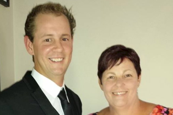 Ryan Messenger with his mother Janelle Russell.