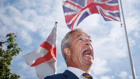 Reform UK leader Nigel Farage speaks after the local elections.