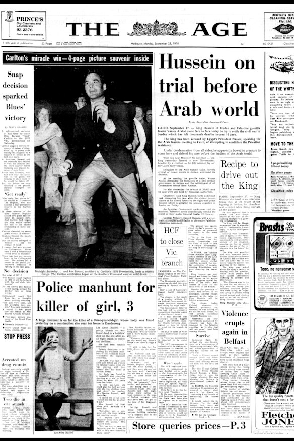 Carlton’s miraculous victory over Collingwood in the 1970 VFL grand final is etched in footy folklore as one of the best in history. A clash of titans initially looked to be one-sided, with the Magpies leading by 44 points at half-time. But Carlton stormed home to win by 10 points, claiming the club’s 10th premiership in front of a record 121,696 spectators at the MCG.

The victory was largely attributed to coach Ron Barassi, whose “split-second decision” to put Ted Hopkins in at the expense of Bert Thornley changed the game. Within three minutes of the third quarter Hopkins kicked two goals, spearheading the Blues’ triumphant blitz. “The victory belonged to Barassi ... and his change of mind,” reporter Percy Beames wrote. “I cannot find any excuses for Collingwood. Never have I seen a premiership tossed away so blatantly.”