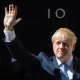 Boris Johnson waves outside 10 Downing Street earlier this year.