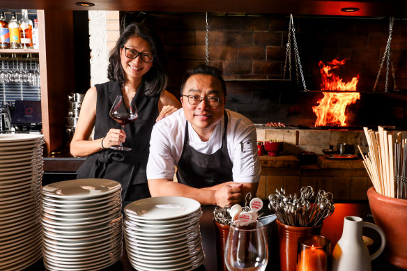 Firepop owners, chef Raymond Hou and his partner, Alina Van.