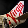 A Virgin aircraft’s engine caught fire on Monday evening