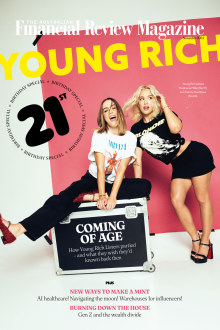 Young Rich Listers Stephanie Miller and Tammy Hembrow. Styling by Virginia Van Heythuysen; make-up by Rae Morris; hair by Gavin Anesbury.