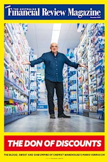 Mario Verrocchi at his new Amcal store in Preston, Victoria.