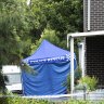 Police have established a crime scene at an apartment complex of Watkins Rd, Baulkham Hills. February 20, 2024. Photo: Rhett Wyman / SMH
