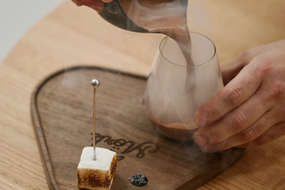 The famous campfire hot chocolate.
