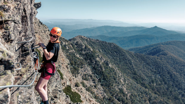 A history lesson while hanging 1700 metres off the side of Mount Buller.