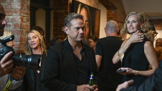 Lachlan and Sarah Murdoch are attending the Fantauzzo gallery opening