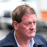 Ricky Nixon outside the Melbourne Magistrates’ Court on Tuesday.