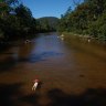 Recovery operation for dead man wedged under rock in Colo River