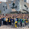 Socceroos fans ride highs and lows at Fed Square