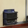 An older-style unflued gas heater, photographed at Katoomba High School in 2009. 