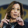 Why Kamala Harris has said the c-word only twice on the campaign trail