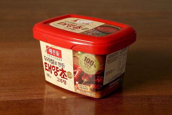 Korean-style chilli paste.