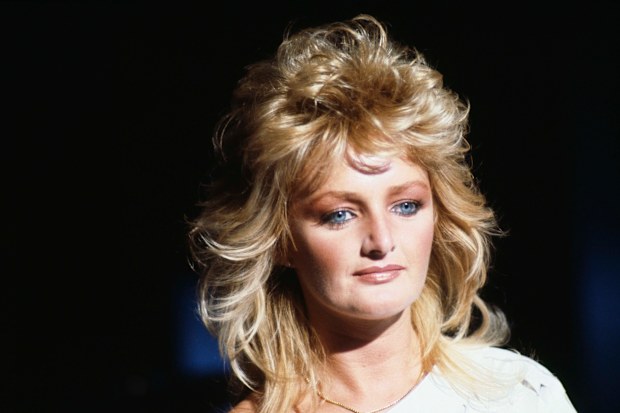 Singer Bonnie Tyler at the Montreux Rock Festival, in Montreux, Switzerland, 1984.