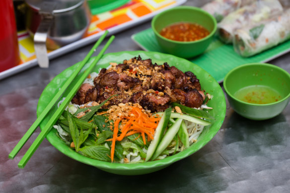 New Star’s barbecue pork and vermicelli  noodles.