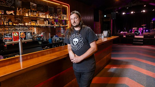 Melbourne musician Christopher Windley, who owns Shotkickers.