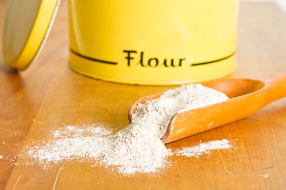 If flour smells dusty or musty, ditch it. 