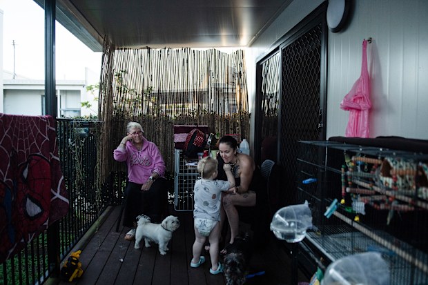 The family relies on each other for practical and financial support, and cannot afford to maintain separate households. They say the pod offered them stability and security.