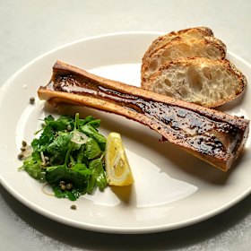 Smoked bone marrow.
