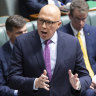 Opposition Leader Peter Dutton laid into the PM for being as “weak as water”.