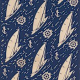 Yacht Race, 1939, screenprint on cotton, National Gallery of Australia, Canberra. 