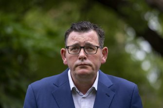 'What would be completely unacceptable to me is to run': Victorian Premier Daniel Andrews.