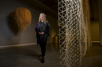 Louise Weaver with Bird Hide at Buxton Contemporary. 