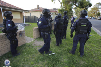 Police have charged 25 people and executed searches at 54 properties as part of an operation targeting gun violence in Sydney’s south-west. 