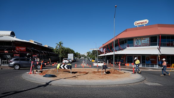 The Alice Springs town centre.