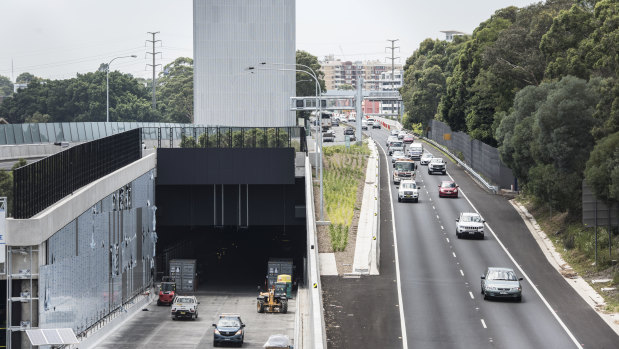 Transurban boss Scott Charlton expects traffic on his roads (which include Sydney’s West Connex, pictured) to exceed pre-COVID levels in the next six months. 