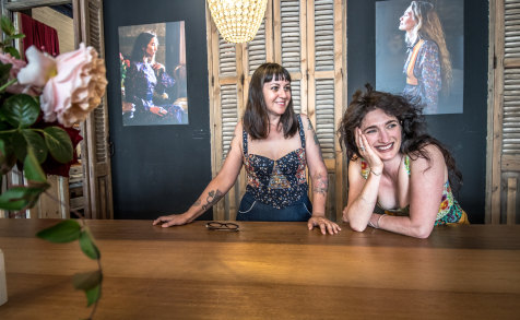 Braidwood fashion label Saloon founders Dena Pezzano-Pharaoh and Jane Magnus.