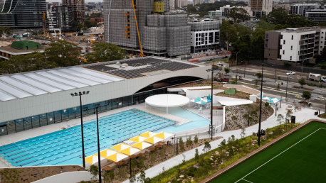 Gunyama Park pool at Green Square opened last week.