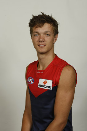 Early days: Gawn in his first year at Melbourne