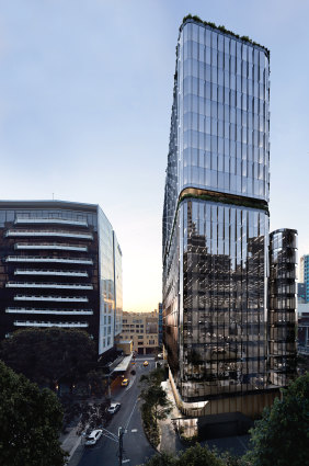 Goldfields Group's speculative 24-level, A-grade office tower is under construction at 627 Chapel Street.