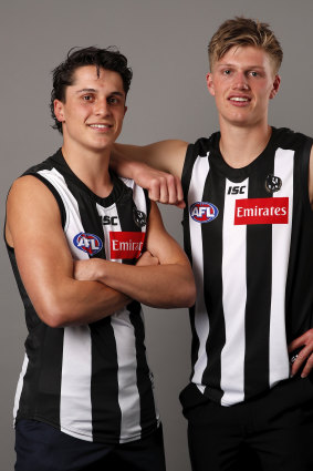 Pies pair Trent Bianco (left) and Jay Rantall.