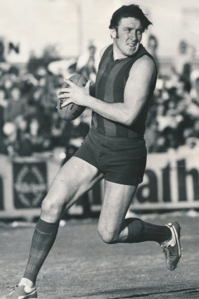 Port Melbourne legend Fred Cook in 1977.