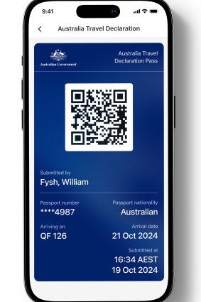 A digital version of the incoming passenger card is currently being trialled on some Qantas flights.